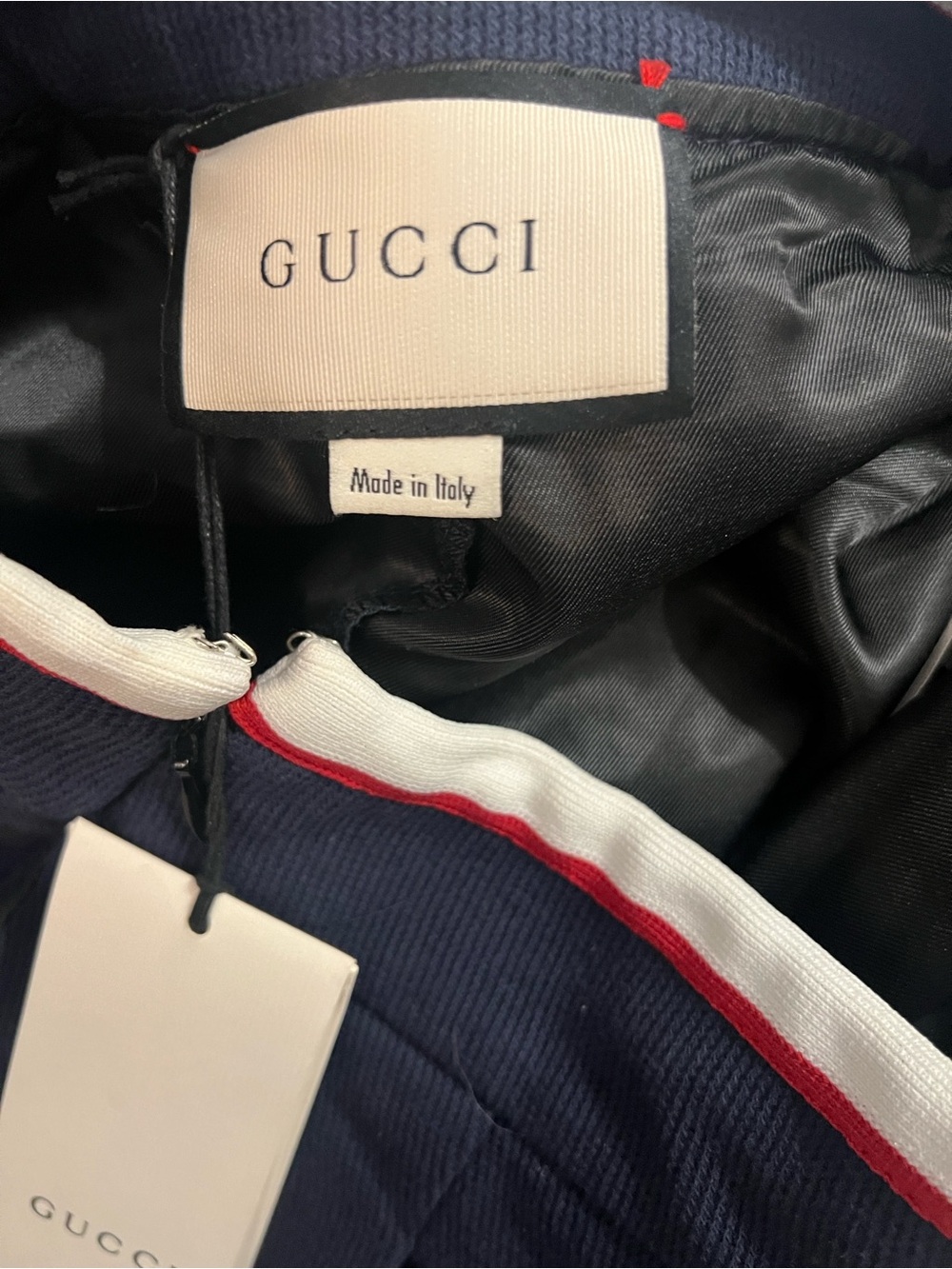 Gucci Authentic Navy Vest with Red & White Trim & Gold Buttons Ladies Medium - Picture 8 of 16